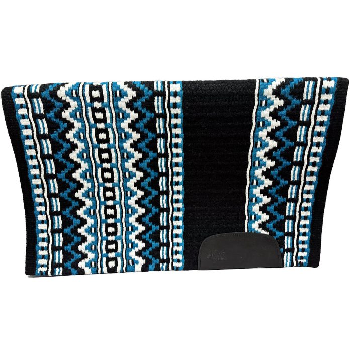 Black, White and Show Turquoise saddle pad
