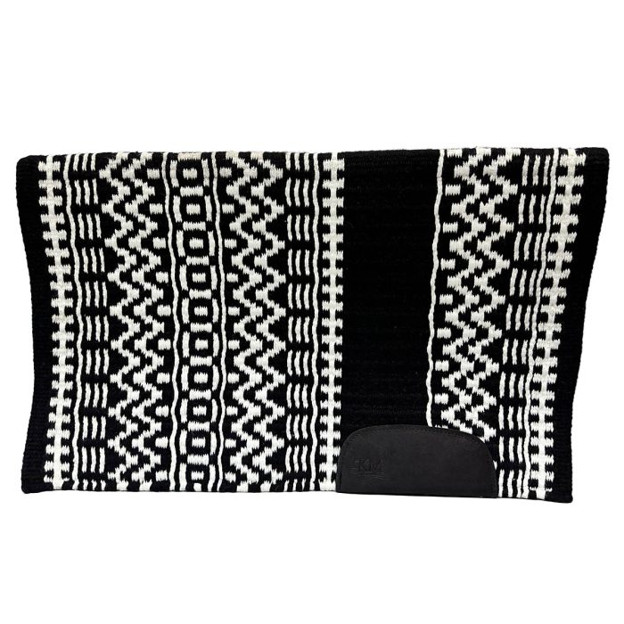 Black and White Saddle Blanket