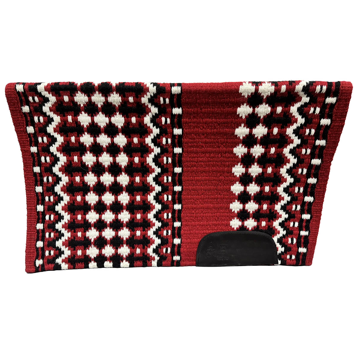 Classic Show Red, Black, and White saddle pad