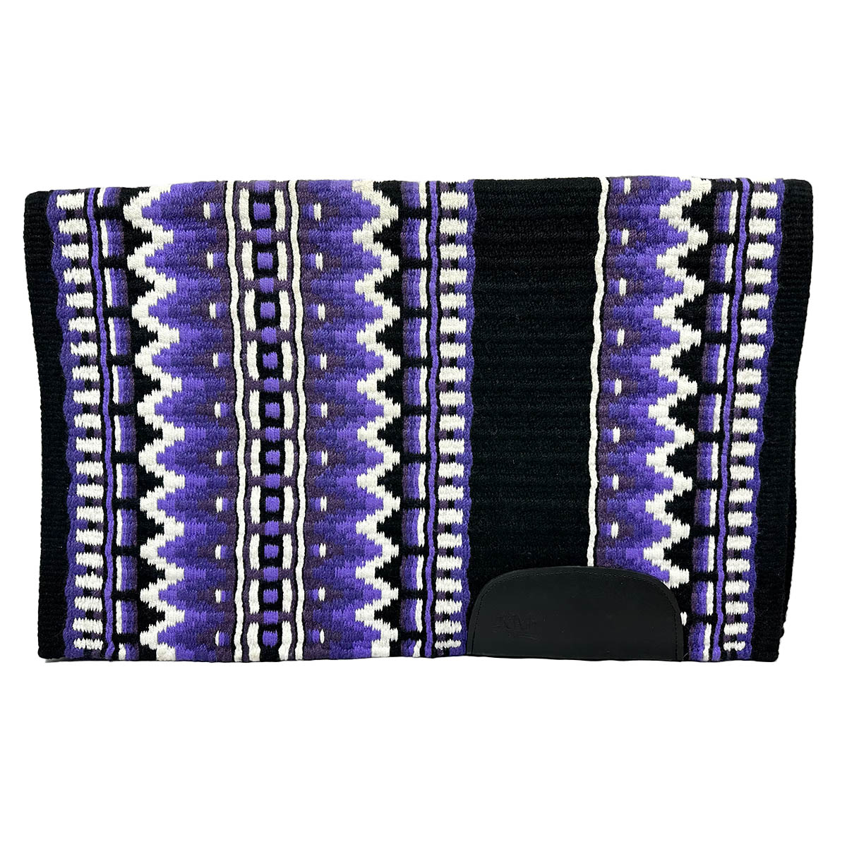 Saddle pad with layered purple and lavender