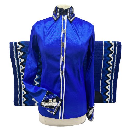 Royal Taffeta Western Show Shirt with matching saddle blanket