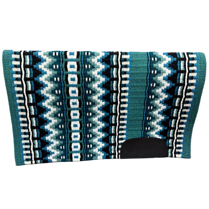 Teal, Show Turquoise, Spruce, Black and White saddle pad