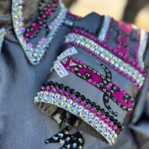 Close-up details of the cuffs